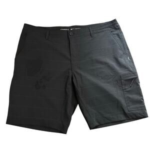 O'Neill Mens Crossover Hybrid Cargo Shorts Size 40 Black 10" Inseam
